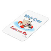 Was auch immer Ihren Mops schwimmt Magnet (Linke Seite)