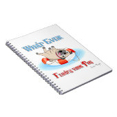 Was auch immer Ihren Mops schwimmt Notizblock (Rechte Seite)