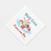 Was auch immer Ihren Mops schwimmt Serviette (Ecke)