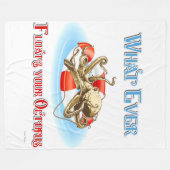 Was auch immer Ihren Oktopus schweben lässt Fleecedecke (Vorderseite (Horizontal))