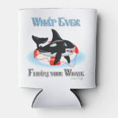 Was auch immer Ihren Wal schweben 2 Dosenkühler (Vorderseite)