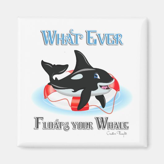 Was auch immer Ihren Wal schweben 2 Magnet (Vorne)