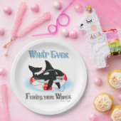 Was auch immer Ihren Wal schweben 2 Pappteller (Party)