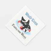 Was auch immer Ihren Wal schweben 2 Serviette (Ecke)