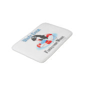 Was auch immer Ihren Wal schwimmt Badematte (Schrägansicht)