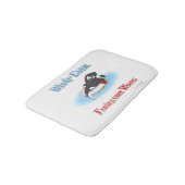 Was auch immer Ihren Wal schwimmt Badematte (Schrägansicht)