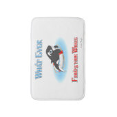 Was auch immer Ihren Wal schwimmt Badematte (Vorderseite Vertikal)