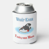 Was auch immer Ihren Wal schwimmt Dosenkühler (Kanne Rückseite)