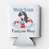 Was auch immer Ihren Wal schwimmt Dosenkühler (Rückseite)