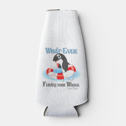 Was auch immer Ihren Wal schwimmt Flaschenkühler (Vorderseite)