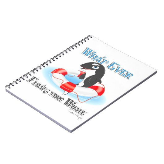 Was auch immer Ihren Wal schwimmt Notizblock (Linke Seite)