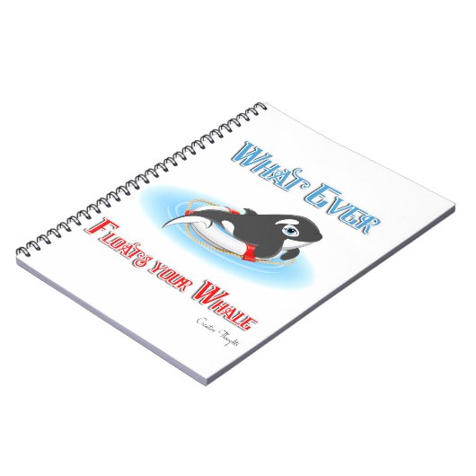 Was auch immer Ihren Wal schwimmt Notizblock (Linke Seite)