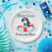 Was auch immer Ihren Wal schwimmt Pappteller (Party)