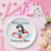 Was auch immer Ihren Wal schwimmt Pappteller (Party)