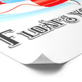 Was auch immer Ihren Wal schwimmt Poster (Ecke)