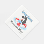 Was auch immer Ihren Wal schwimmt Serviette (Ecke)