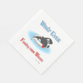 Was auch immer Ihren Wal schwimmt Serviette (Ecke)