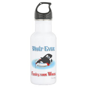 Was auch immer Ihren Wal schwimmt Trinkflasche