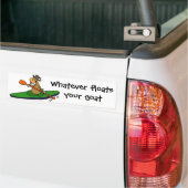 Was auch immer Ihren Ziegen-Kayaking Cartoon Autoaufkleber (Auf Lkw)