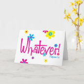 Was auch immer! Karte (Gelbe Blume)