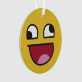 was auch immer. lachendes emoji ornament (Vorderseite)