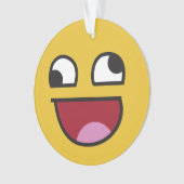 was auch immer. lachendes emoji ornament (Vorderseite)