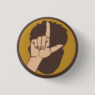 Was auch immer Major Loser (L) Flair Pinback Butto Button