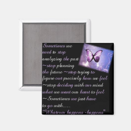 Was auch immer passiert ... magnet (Vorderseite/Rückseite)