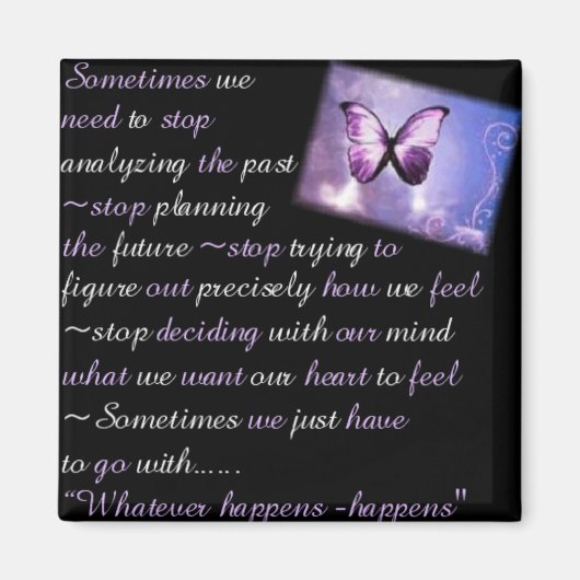 Was auch immer passiert ... magnet (Vorne)