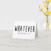 Was auch immer Philippinen 4:8 Grußkarte Karte (Gelbe Blume)