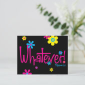 Was auch immer! Postkarte (Stehend Vorderseite)