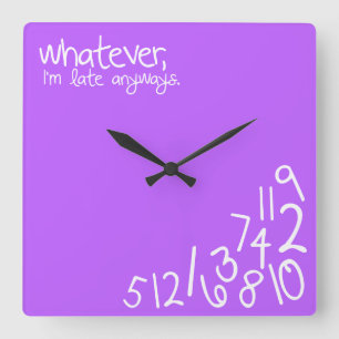 was auch immer quadratische wanduhr