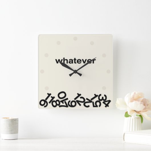 Was auch immer quadratische wanduhr (Zuhause)