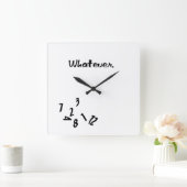 Was auch immer... quadratische wanduhr (Zuhause)