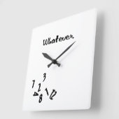 Was auch immer... quadratische wanduhr (Winkel)