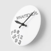 Was auch immer runde wanduhr (Winkel)