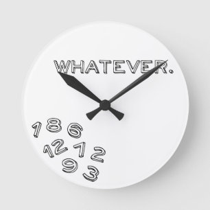Was auch immer runde wanduhr
