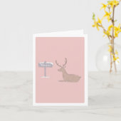 "was auch immer" Sarcastische Weihnachten/Rentiere Karte (Gelbe Blume)