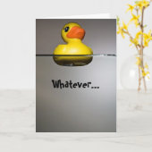 Was auch immer... SCHLIESST DEINEN KAUM! Karte (Gelbe Blume)