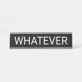 Was auch immer schreibtischnamensplakette (Vorderseite )