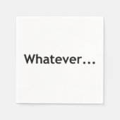 Was auch immer serviette (Vorderseite)