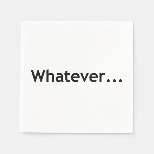 Was auch immer serviette (Vorderseite)