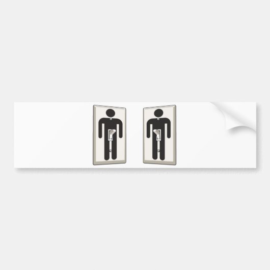 Was auch immer Sie auf homosexuellem männlichem Autoaufkleber (Vorne)