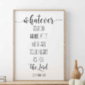 Was auch immer Sie daran arbeiten, Kolossisten 3:2 Poster