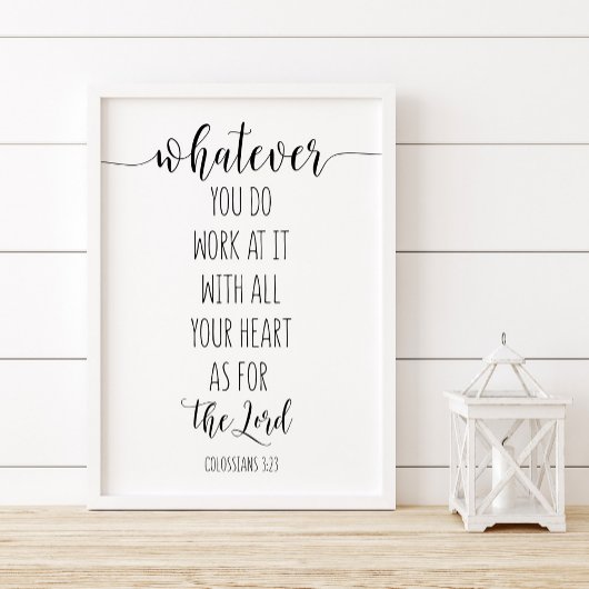 Was auch immer Sie daran arbeiten, Kolossisten 3:2 Poster