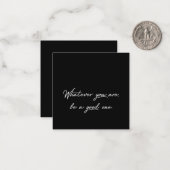 was auch immer Sie gut sind Mitteilungskarte (Vorderseite/Rückseite Beispiel)