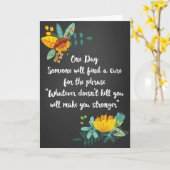 Was auch immer Sie nicht tötet, eine Empathie-Kart Karte (Gelbe Blume)