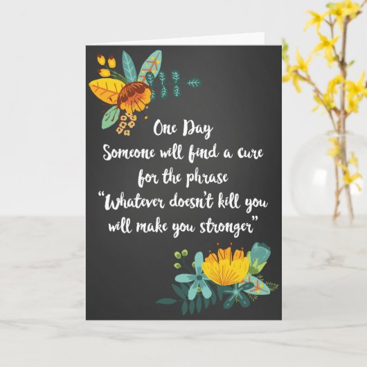 Was auch immer Sie nicht tötet, eine Empathie-Kart Karte (Gelbe Blume)