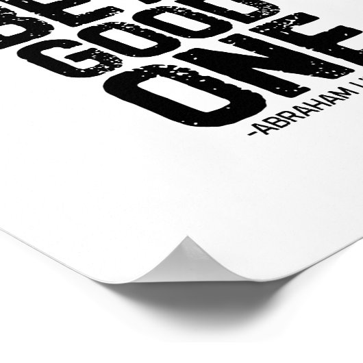 Was auch immer Sie sind, seien Sie ein guter, Abra Poster (Ecke)