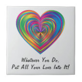 "Was auch immer Sie tun" Fliese (Vorderseite)